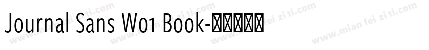 Journal Sans W01 Book字体转换